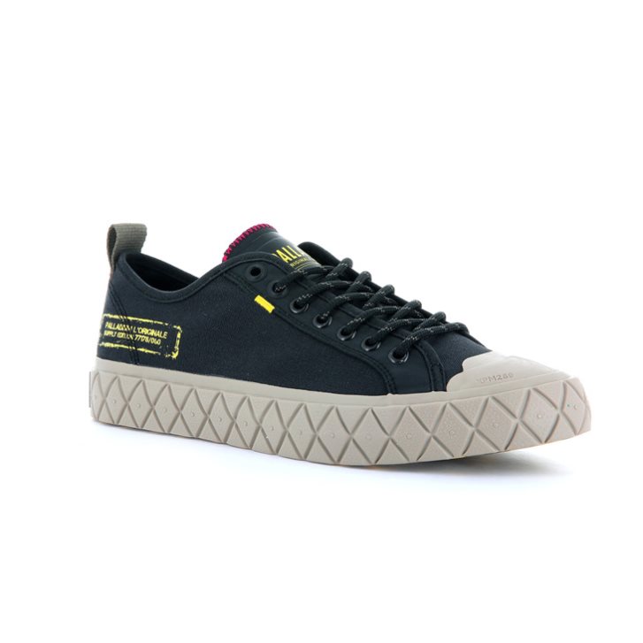 Palladium Palla Ace Supply LO Low Tops Women's Sneakers Black | UK H972-DCV